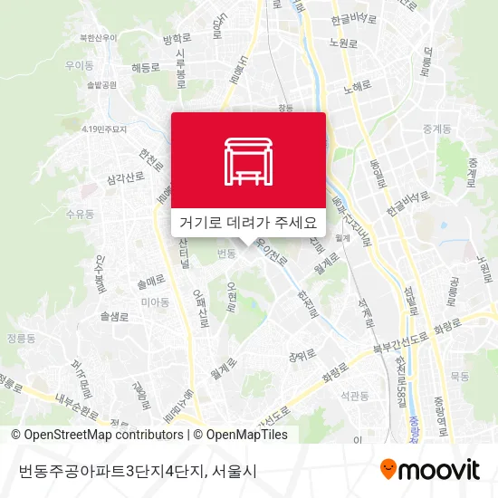 번동주공아파트3단지4단지 지도