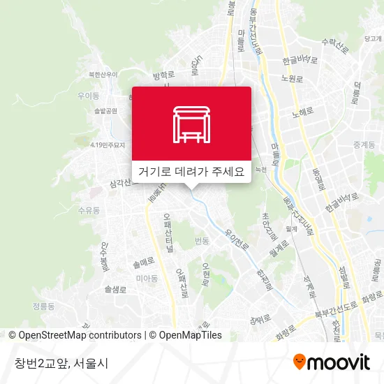 창번2교앞 지도