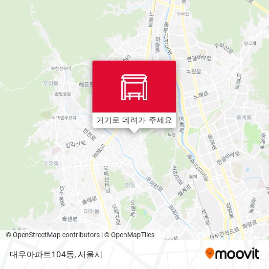 대우아파트104동 지도
