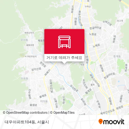 대우아파트104동 지도