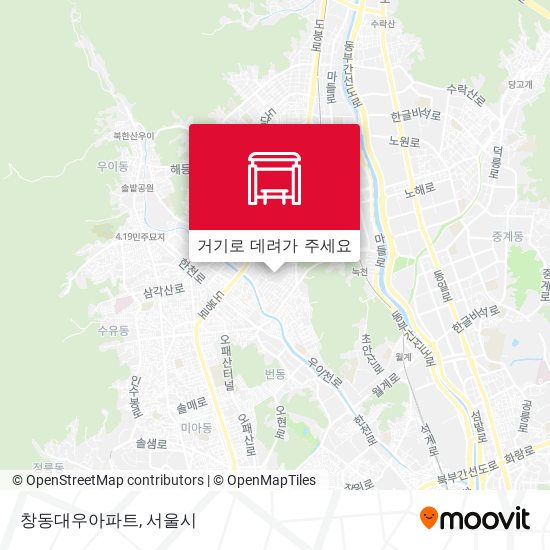 창동대우아파트 지도
