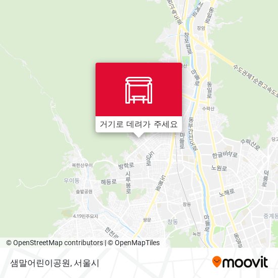 샘말어린이공원 지도