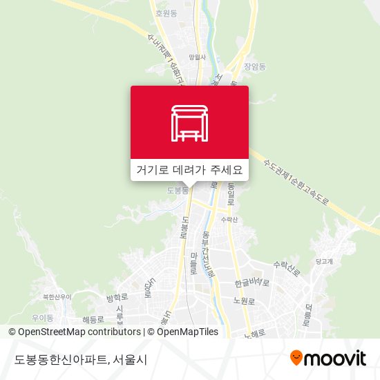 도봉동한신아파트 지도