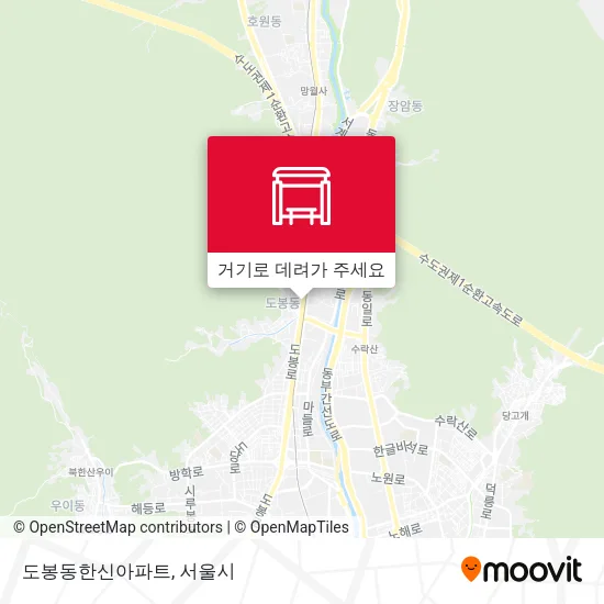 도봉동한신아파트 지도