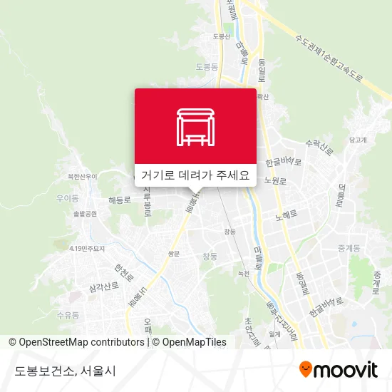 도봉보건소 지도