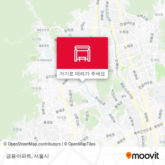 금용아파트 지도