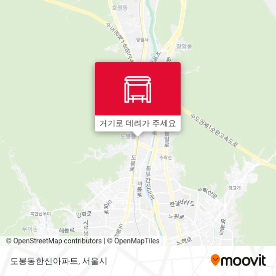 도봉동한신아파트 지도