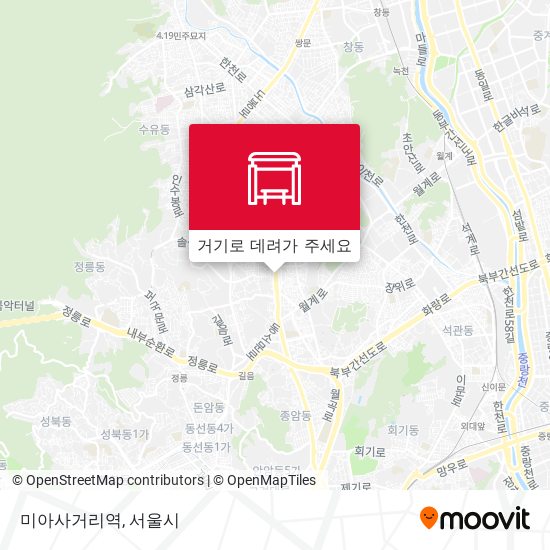 미아사거리역 지도
