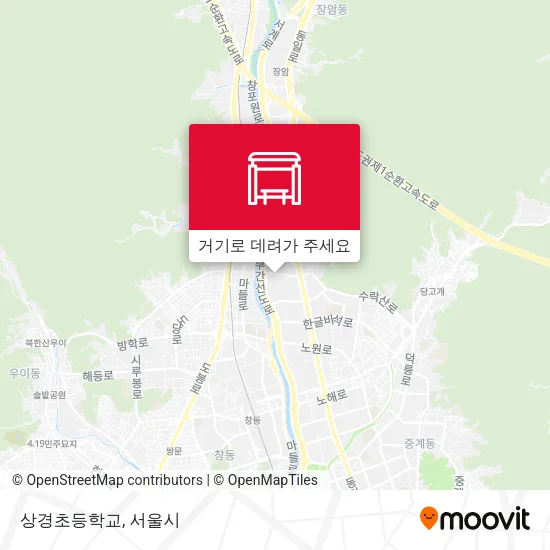상경초등학교 지도