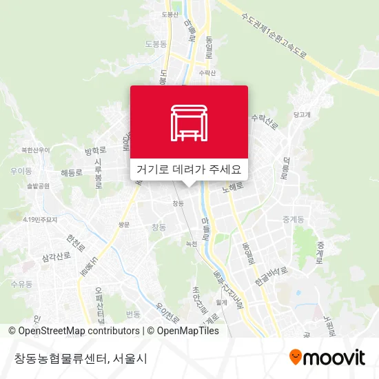 창동농협물류센터 지도