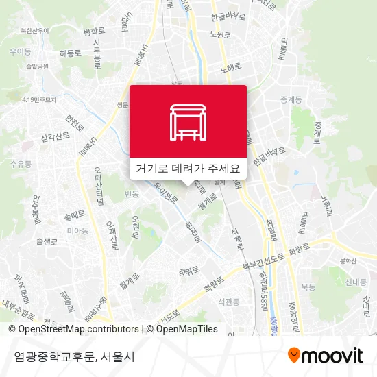 염광중학교후문 지도