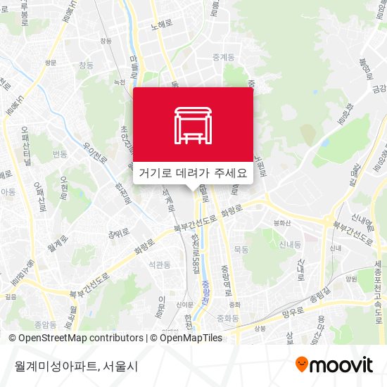 월계미성아파트 지도