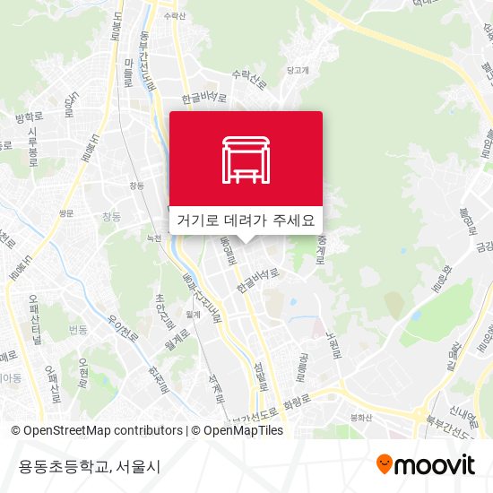 용동초등학교 지도