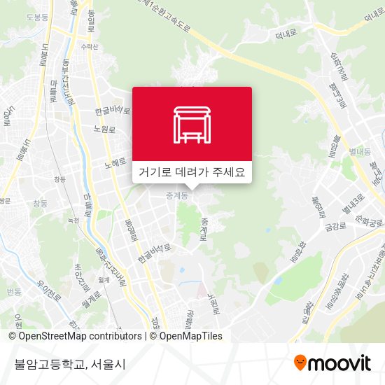 불암고등학교 지도