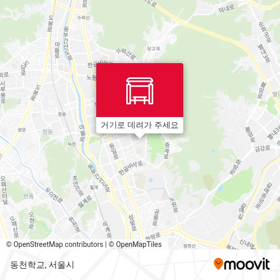 동천학교 지도