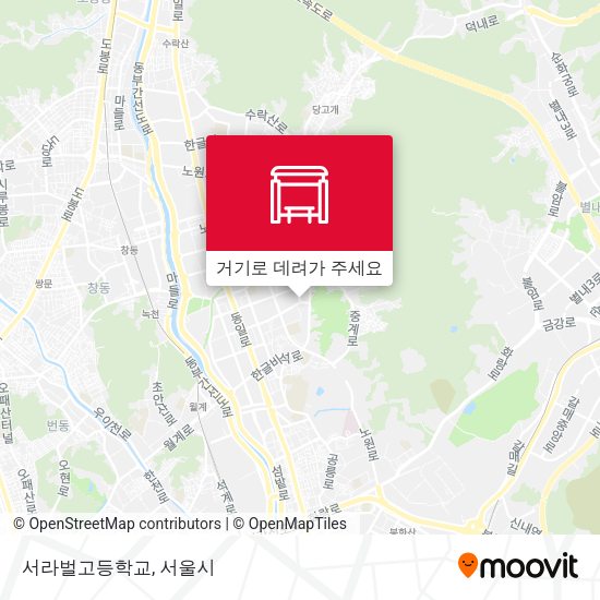 서라벌고등학교 지도