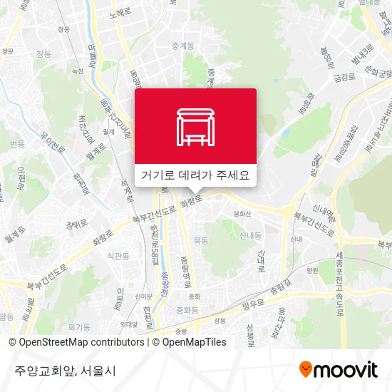 주양교회앞 지도
