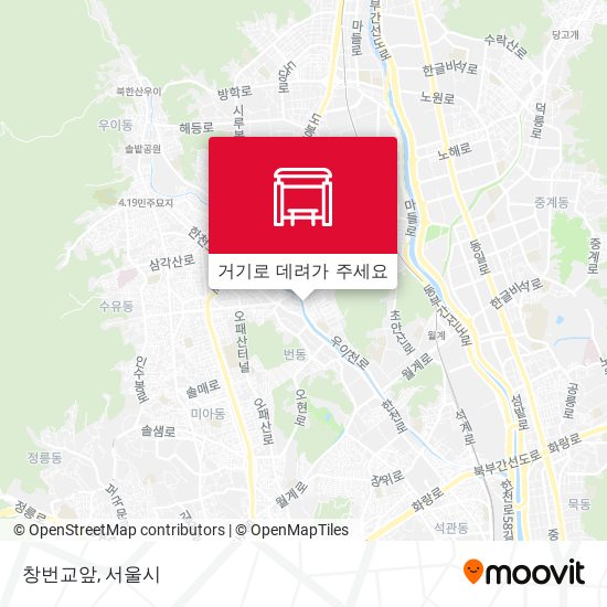 창번교앞 지도