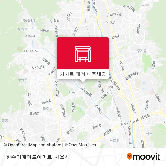 한승미메이드아파트 지도