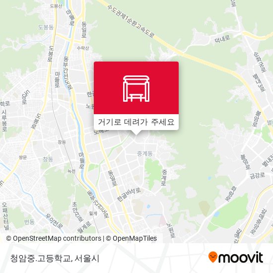 청암중.고등학교 지도