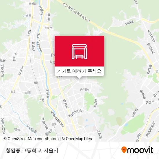 청암중.고등학교 지도