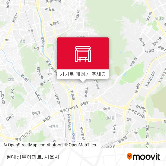 현대성우아파트 지도
