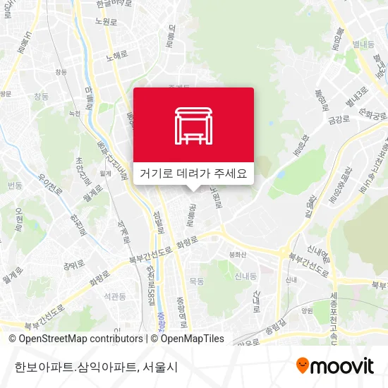 한보아파트.삼익아파트 지도