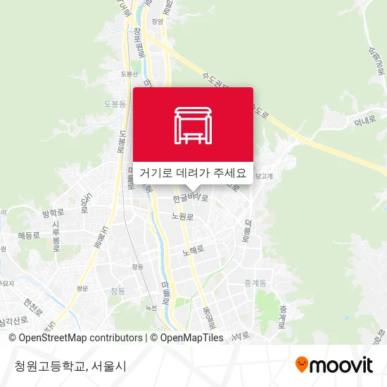 청원고등학교 지도