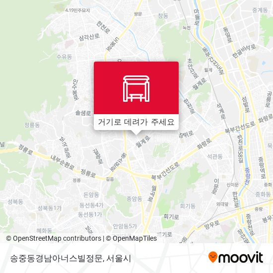 송중동경남아너스빌정문 지도