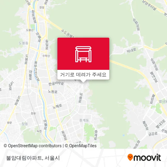 불암대림아파트 지도