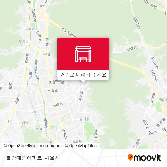 불암대림아파트 지도