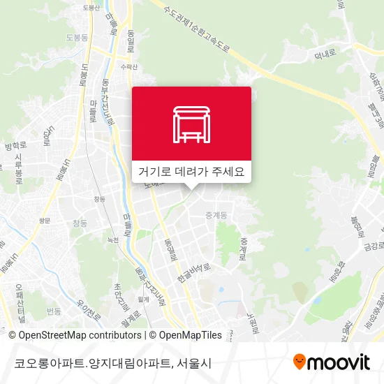 코오롱아파트.양지대림아파트 지도