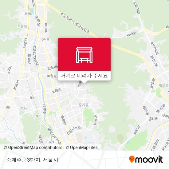 중계주공3단지 지도