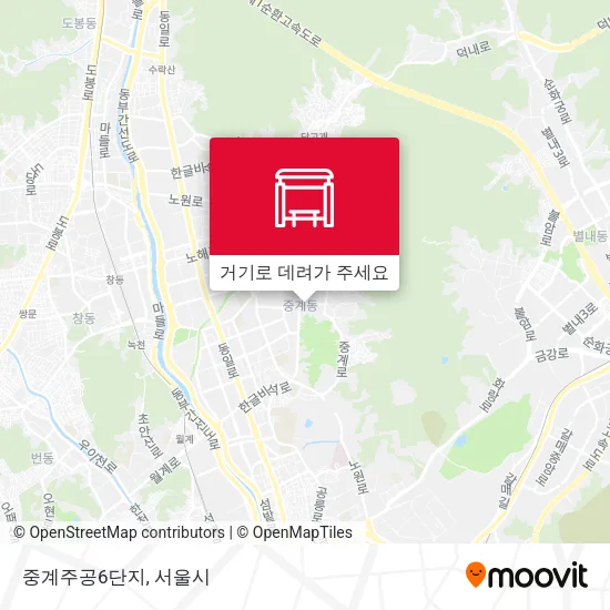 중계주공6단지 지도