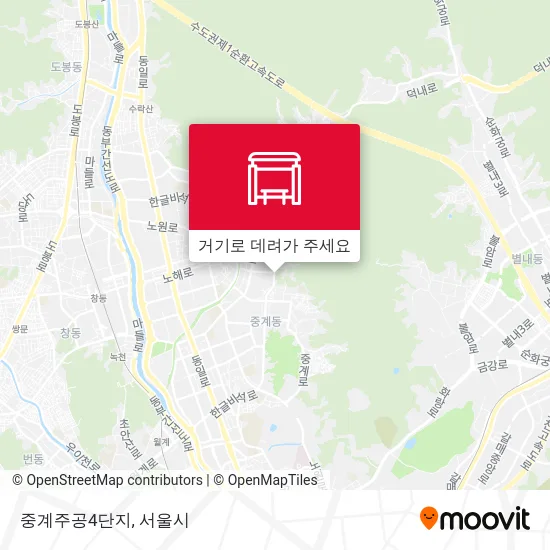 중계주공4단지 지도