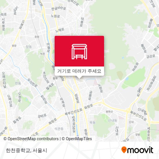 한천중학교 지도