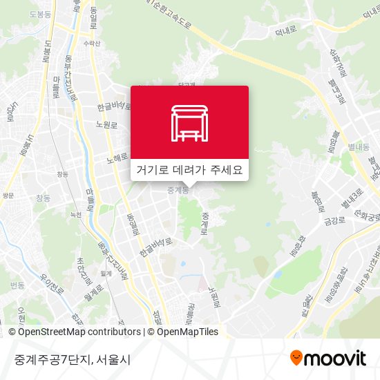 중계주공7단지 지도