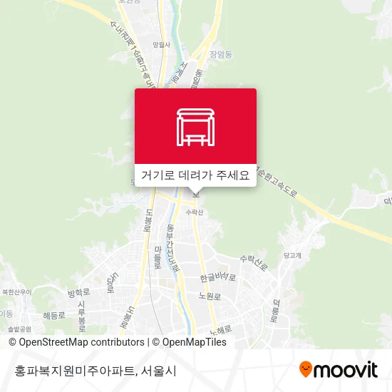 홍파복지원미주아파트 지도