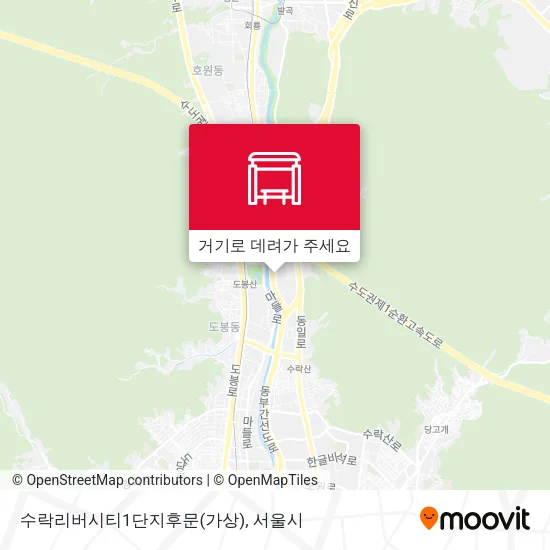 수락리버시티1단지후문(가상) 지도