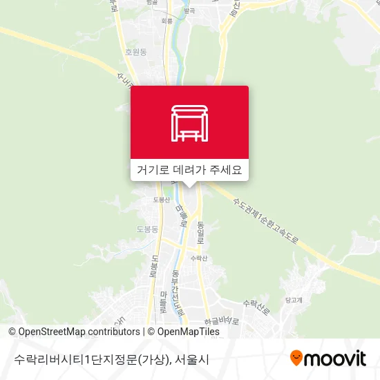 수락리버시티1단지정문(가상) 지도