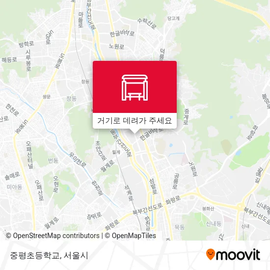 중평초등학교 지도