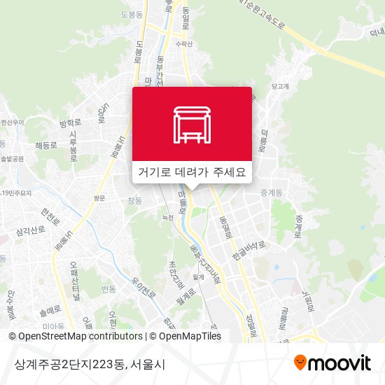 상계주공2단지223동 지도