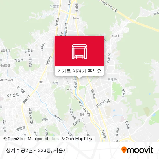 상계주공2단지223동 지도