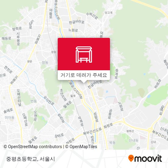중평초등학교 지도