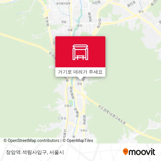 장암역.석림사입구 지도