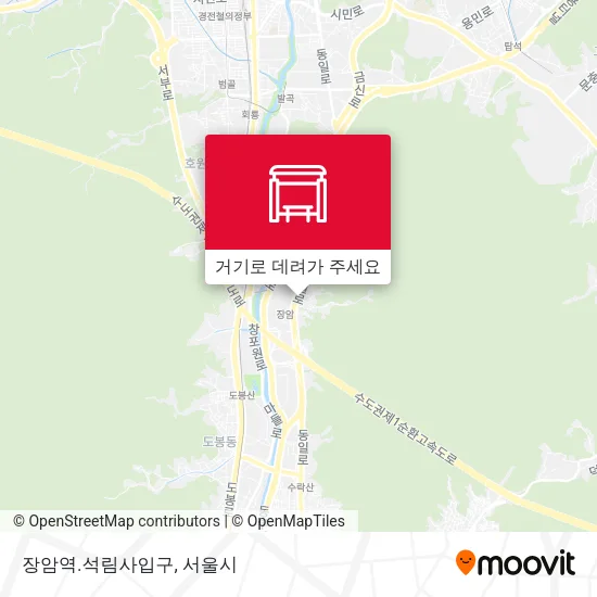 장암역.석림사입구 지도