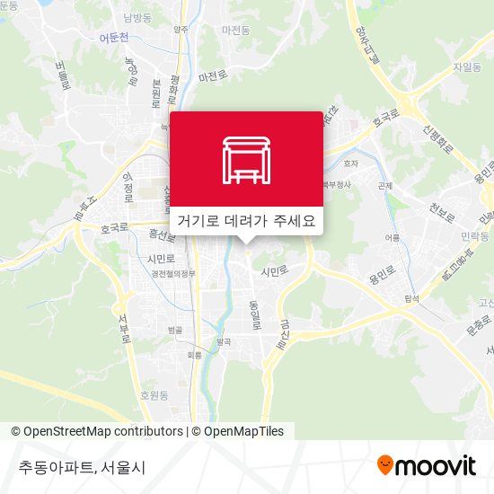 추동아파트 지도