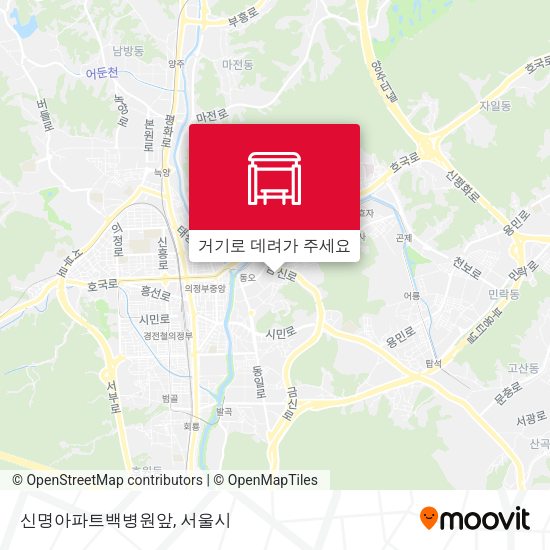 신명아파트백병원앞 지도