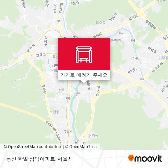 동신·한일·삼익아파트 지도