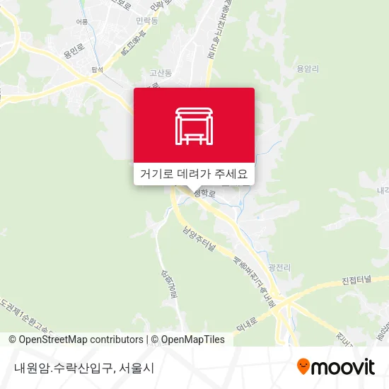 내원암.수락산입구 지도